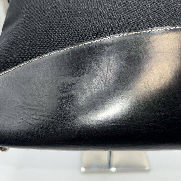 Kate Spade Made in Italy Vintage Red Square Interior Canvas and Leather Shoulder - Picture 9 of 12